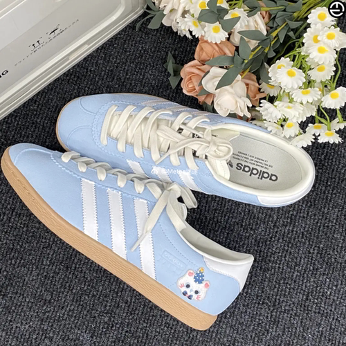 正品定制球鞋 Adidas Originals Stadt 海滨蓝喵贴布小众德训鞋