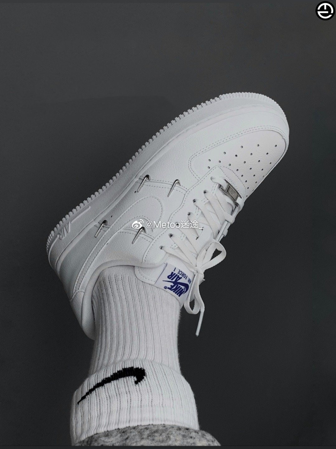 nike/耐克 air force 1 泫雅同款小银钩四钩空军一号板鞋 ct1990