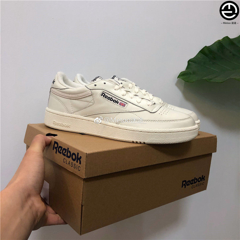 metoo迷途 reebok/锐步 club c 85 男子复古皮质运动板鞋 cn3924
