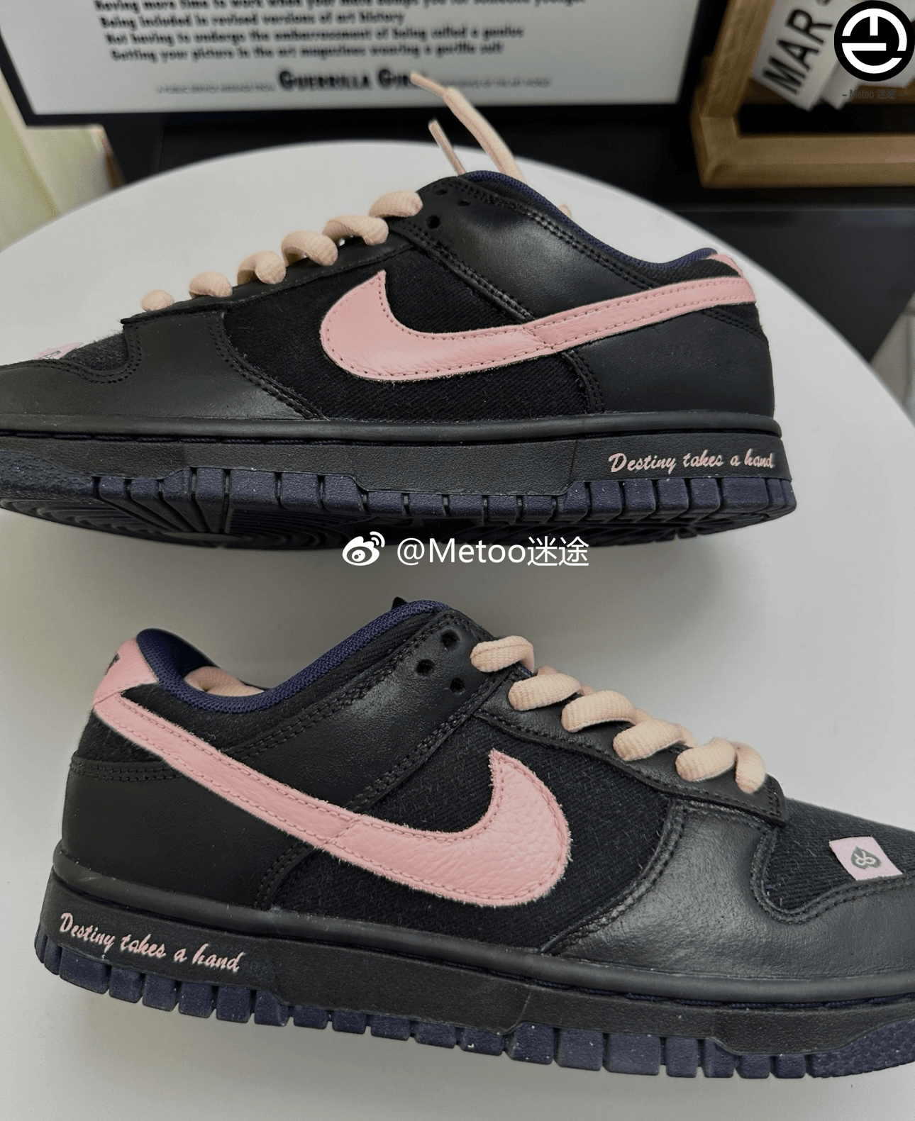 正品定制球鞋 Nike Dunk Low 蒸汽木偶甜酷复古校园风黑粉板鞋