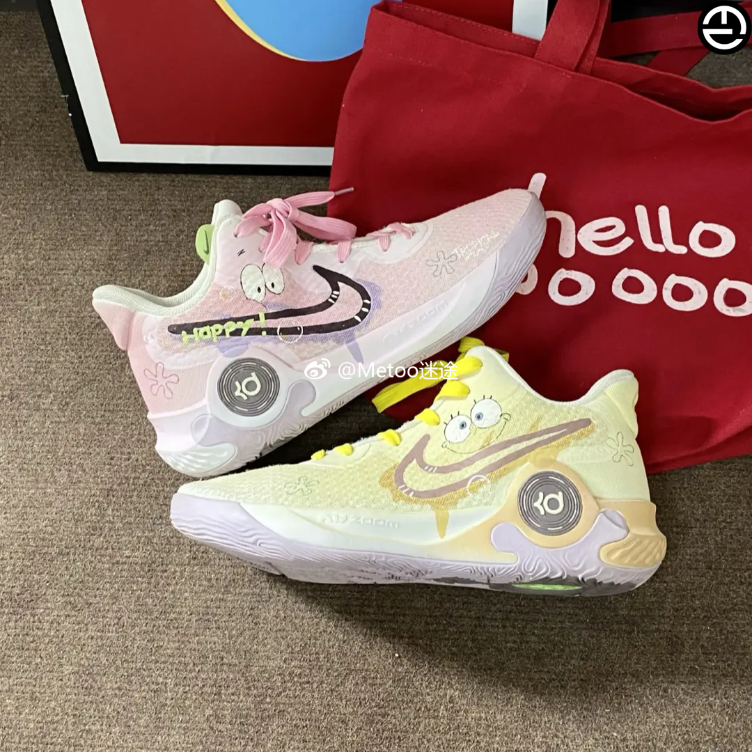 迷途定制球鞋 Nike KD Trey 5 蟹老板的宝贝鸳鸯手绘潮流篮球鞋