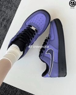 Air Nike Force 黑紫龙虾Vlad低帮空军一号 正品 Low 定制球鞋
