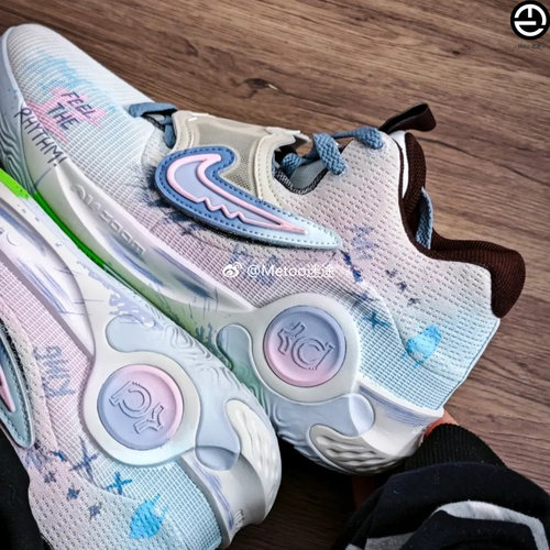 正品定制球鞋Nike KD Trey 5男款涂鸦手绘减震防滑耐磨实战篮球鞋