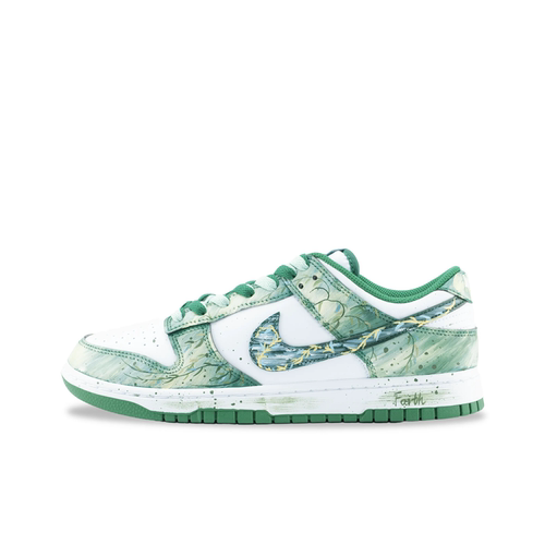 迷途定制球鞋 Nike Dunk 多巴胺 清新 晕染 手绘 柳条 低帮板鞋