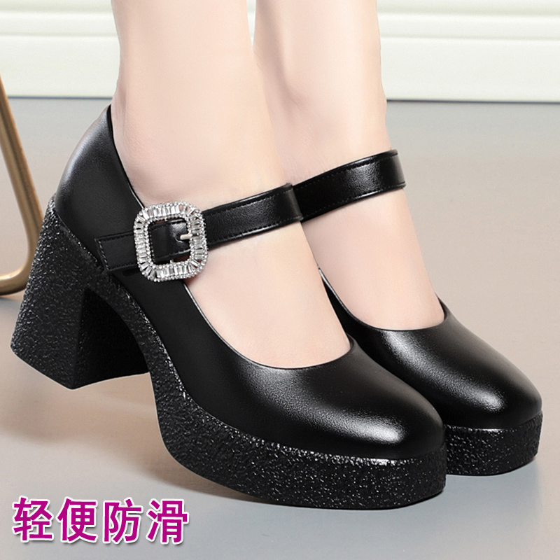 旗袍走秀高跟鞋防水台不累脚单鞋