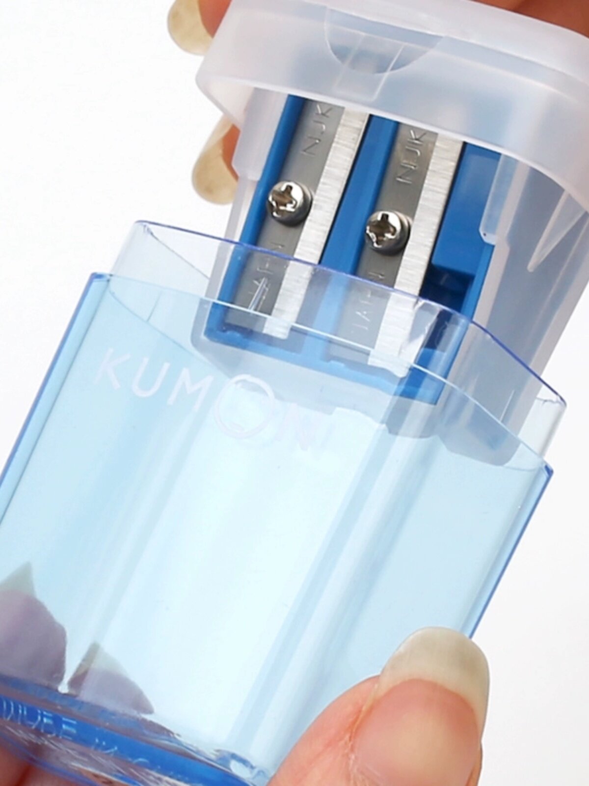 일본 KUMON 더블홀 연필깎이 HB 연필깎이 어린이 연필깎이 초등학생 연필깎이
