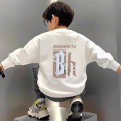 中大童男孩韩版 男童卫衣秋冬季 宽松上衣服 2024春秋薄款 儿童装