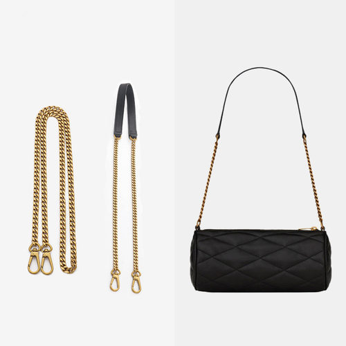 适用圣罗兰sade圆筒包链条肩带