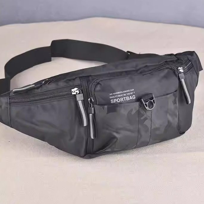 新款腰包男多功能防水大容量运动户外手机牛津布女收钱包男士胸包