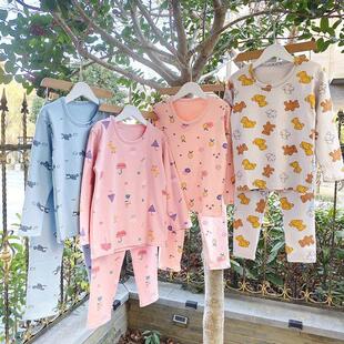 贝哆哈儿童秋衣秋裤套装男童女童冬大童家居服睡衣内衣内裤两件套