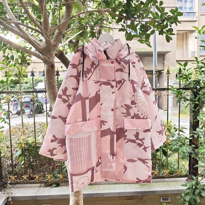 贝哆哈女士冬季羽绒服保暖户外羽绒外套90绒女式女装白鸭绒迷彩衣