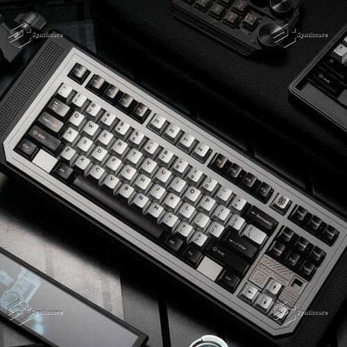 黑影流银键帽原厂金属漆热升华工艺高颜值磁轴wooting atk ace68