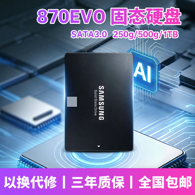 三星 870EVO 全新未拆封 固态硬盘笔记本台式机SATA3.0 250G 500G