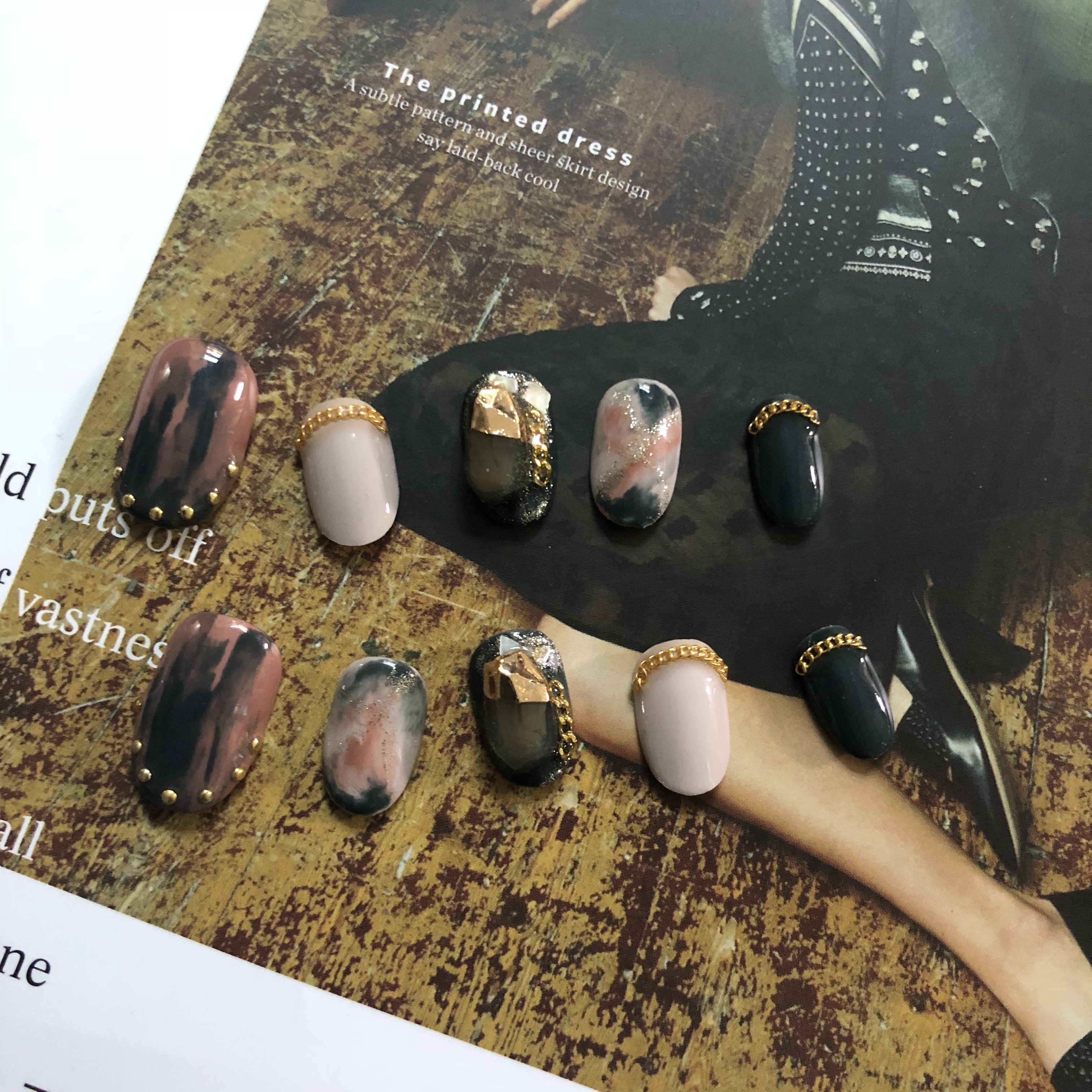 絮野手工美甲成品网红美甲可拆卸穿戴甲/甲片