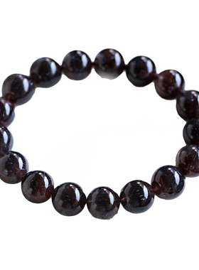 碧雅天然黑加仑黑超七烟花手链