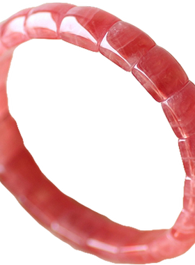 一物一图冰种红纹石手链