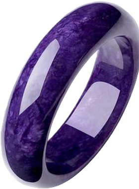 龙纹紫色水晶一物一图手镯