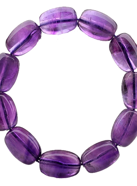 天然紫水晶路路通质感大气手串