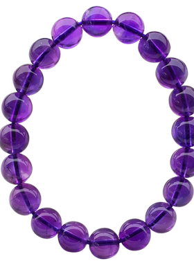 碧雅正品天然紫水晶乌拉圭手链