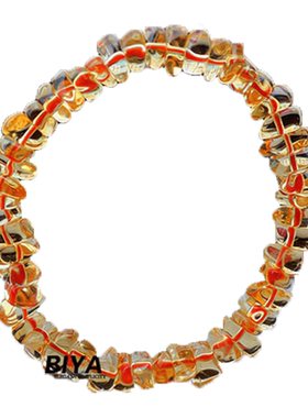 随形原石手串天然黄水晶