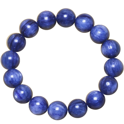 深蓝色宝石水晶饰品证书手串