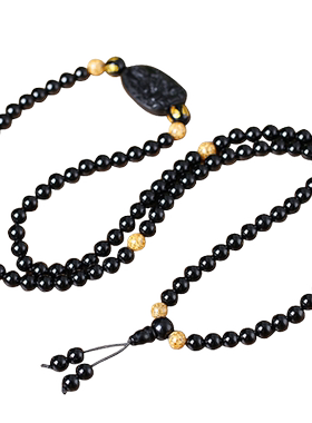 属兔文殊菩萨守护神本命佛黑玛瑙