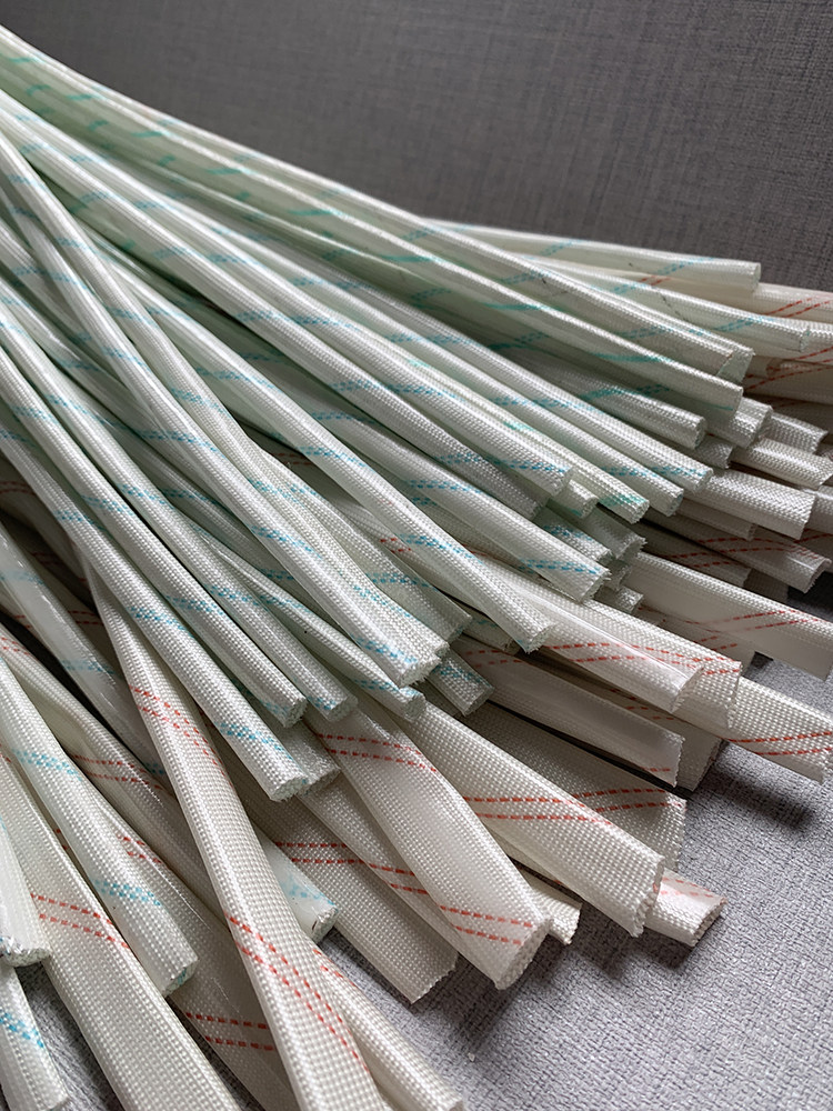 加机厚绝黄腊管电线阻燃缘套管玻lpr璃纤维管高温电线护耐套管黄