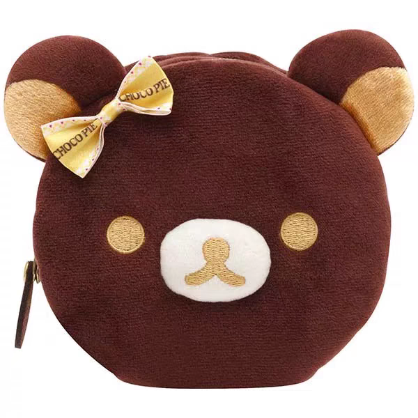 现货日本代购轻松熊松弛熊rilakkuma限定loft巧克力零钱包收纳包