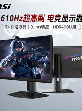 微星24.1英寸FastTN高刷610Hz职业电竞电脑显示器MPG242RX60N屏CS