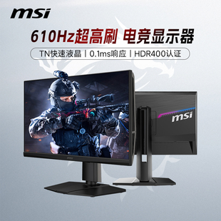 微星24.1英寸FastTN高刷610Hz職業電競電腦顯示器MPG242RX60N屏CS