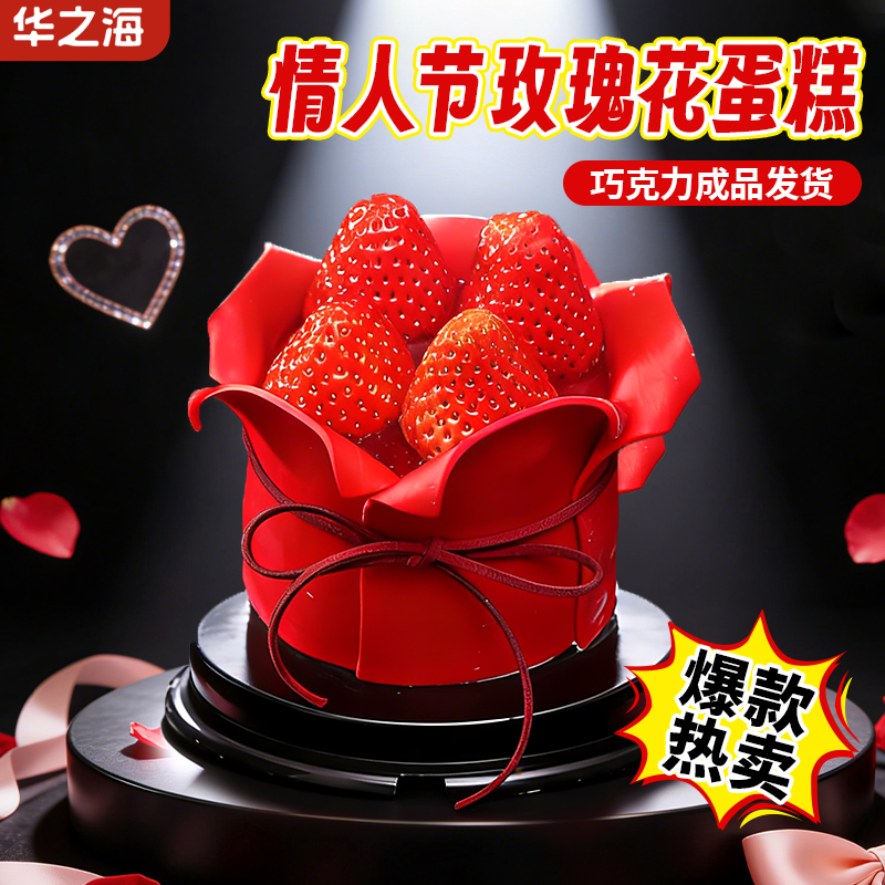 情人节玫瑰花蛋糕装饰摆件玫瑰花瓣巧克力可食用翻糖成品甜品装扮,节庆用品/礼品,蛋糕/烘焙装饰用品,淘宝优惠券,粉丝福利购,淘宝优惠卷
