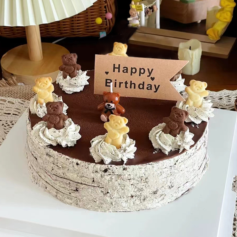 蛋糕装饰小熊饼干卡通动物造型