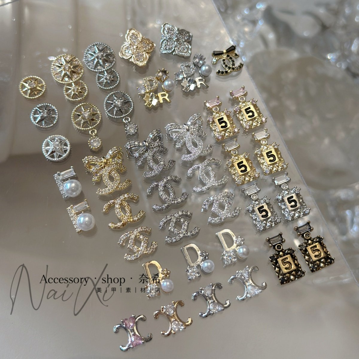 奈希新品美甲饰品香水瓶凯旋门D*R小香轻奢 大牌Iogo奢华指甲钻锆,彩妆/香水/美妆工具,美甲工具,淘宝优惠券,粉丝福利购,淘宝优惠卷