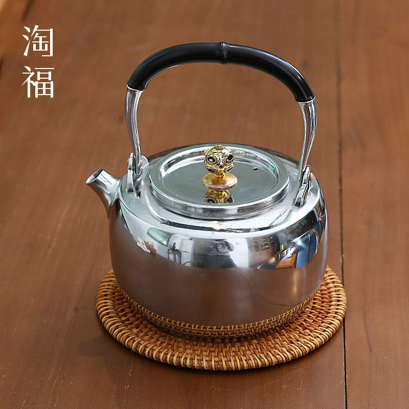提梁壶不锈钢茶壶家用单壶大容量煮茶器煮茶炉功夫茶烧水壶泡茶壶