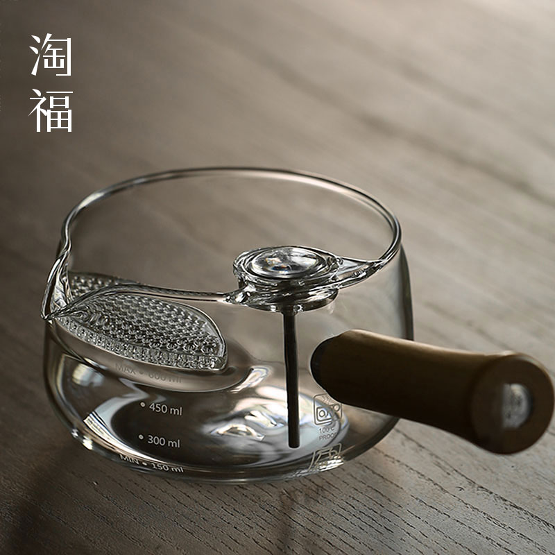 耐高温玻璃壶玻璃烧水壶煮茶壶家用侧把烧茶壶烧水壶煮茶器煮茶炉