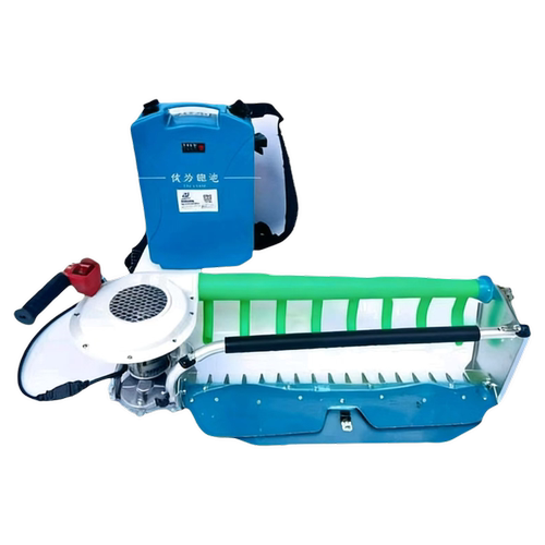 背负式48v冠能新款无刷吹风款电动采茶机绿篱剪茶叶树修枝采茶机