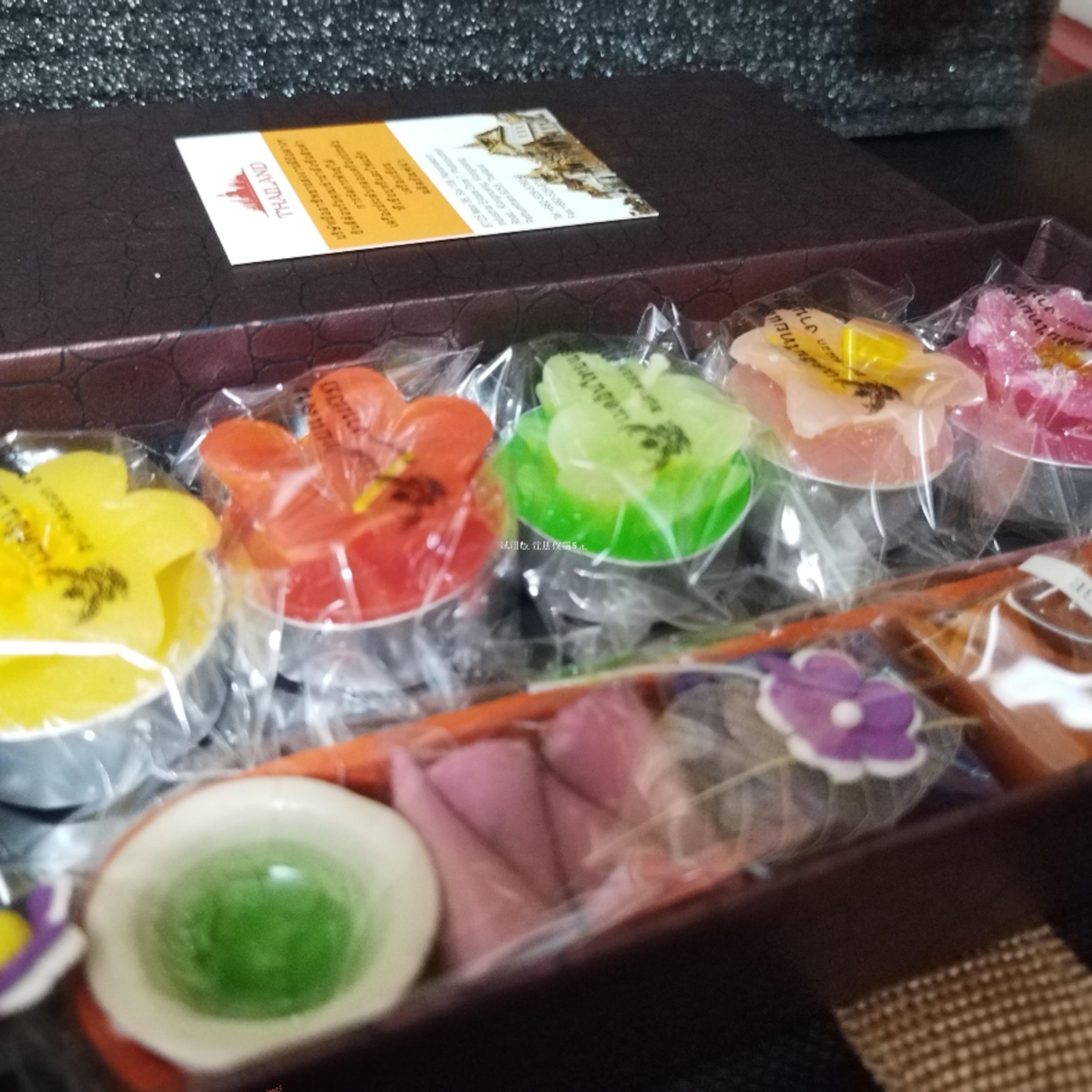 泰国手信旅游纪念工艺品盒装什锦熏香礼盒手提袋套装礼品伴手礼物