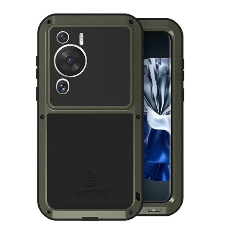 适用华为P60手机壳P70Pro+耐摔商务p60Art防水防护套P70Ultra三防摔壳情侣高档新款壳磨砂黑肤感护甲越野款