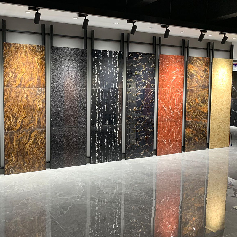 深色火凤凰黑色客厅地砖600x1200瓷砖ktv通体地板砖酒吧全瓷工程