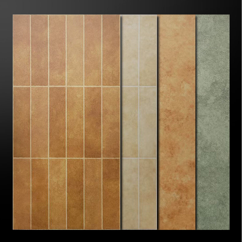 400x800田园风墙砖地中海哑光厨房公寓酒店条咖啡店格子复古浴室