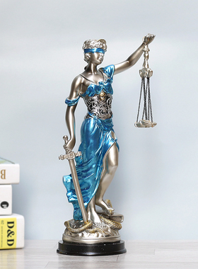 希腊雕像摆件欧式风律师软装饰品