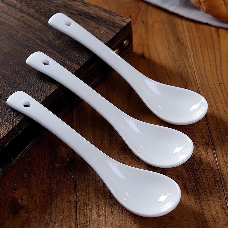 陶瓷长柄勺子家用大汤勺汤匙调羹大勺子火锅勺子汤勺漏勺特大号