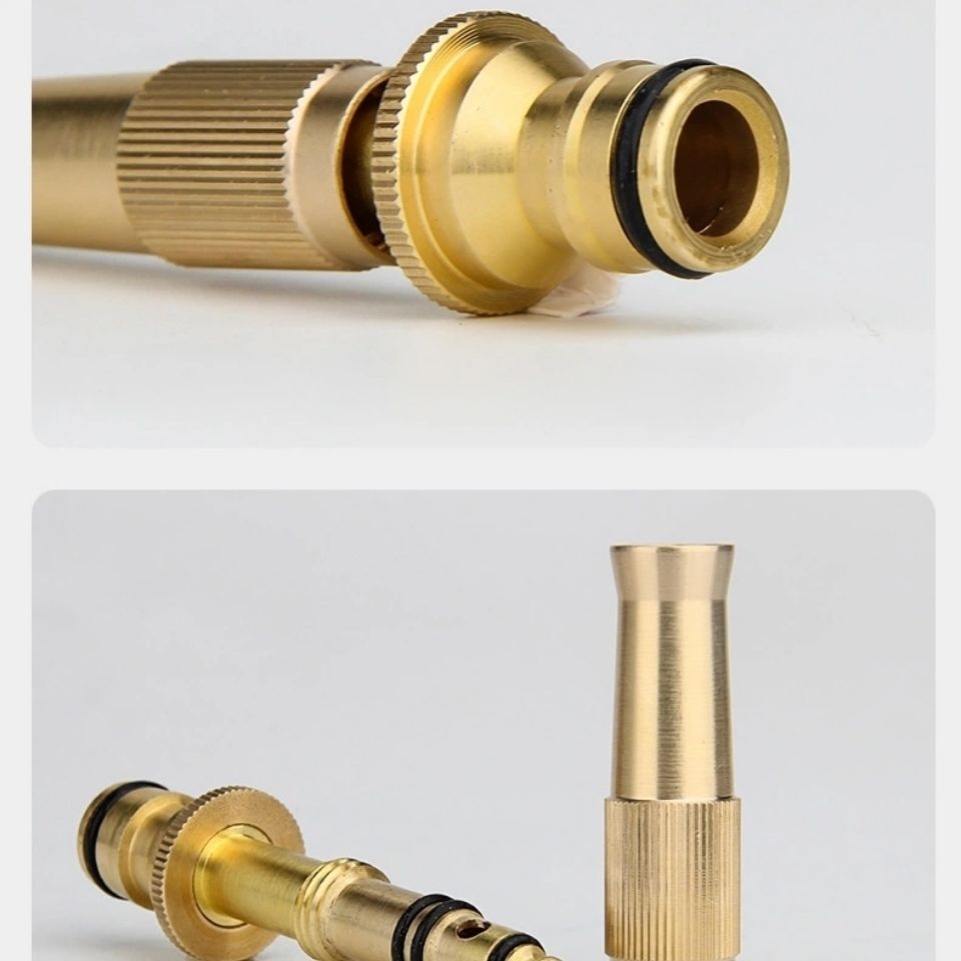 铜直喷水枪自来水小喷枪奶嘴型全铜直喷式花洒洗车水枪家用喷头