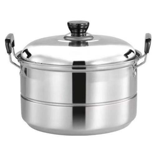 不锈钢加厚汤锅煮面锅带盖家用大容量烧水锅煲汤电磁炉煤气灶通用