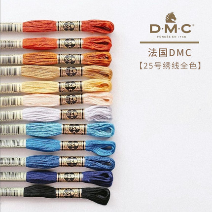 Q01法国DMC纯棉绣线R线十字绣线欧式刺绣绣花线447色任选ART117