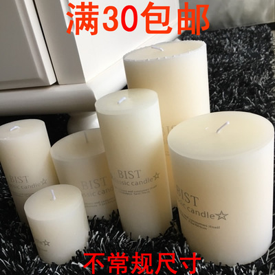 包邮classic经典象牙白大蜡烛
