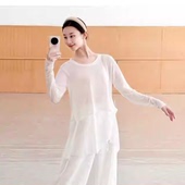 现代舞罩衫 练功服宽松古典舞身韵瑜伽服中国舞上衣飘逸纱衣