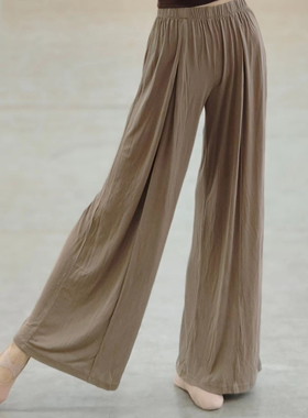 舞蹈裤现代舞女宽松飘逸阔腿裤古典舞中国舞练功服形体服套装成人