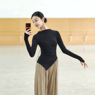 现代舞练功服古典舞蹈服修身显瘦上衣春夏新款中国舞国风练功服