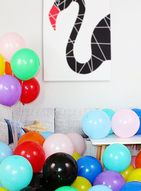 网红结婚加厚亚光圆形气球婚礼生日派对婚房场景布置装饰用品